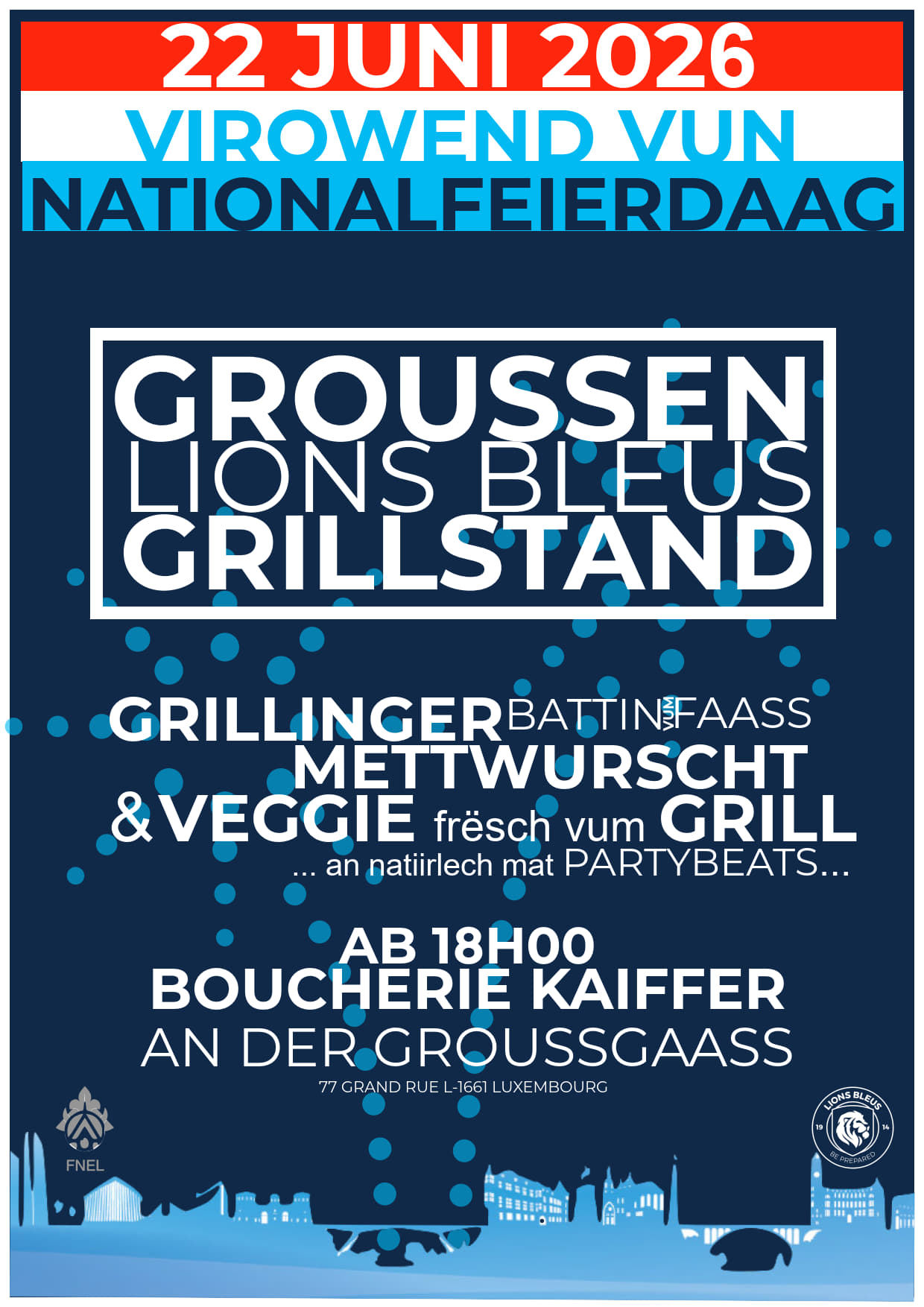 Grillstand den 22. Juni 2026